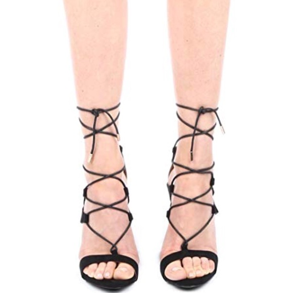 Anne Michelle Shoes - $15 💫 Tie up heels 💫 strings